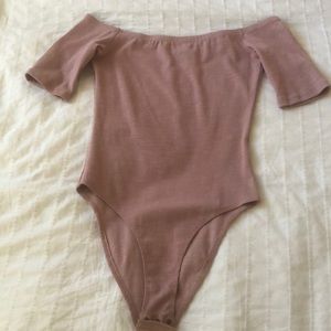 Off the shoulder maybe body suit